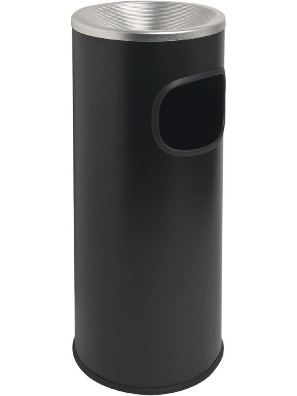 Fire-Safe 3-Gallon Ashtray | Black Outdoor Receptacle for Cigarettes & Ashes